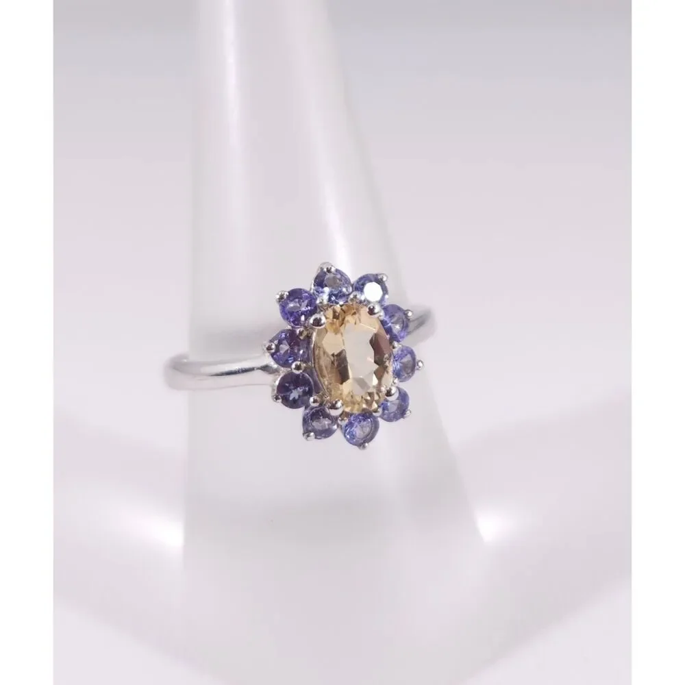 Marialite and Tanzanite Ring Size 7
